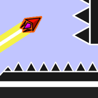 Wave character flying in Dash Wave Impossible