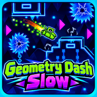 Ship section in Geometry Dash Slow
